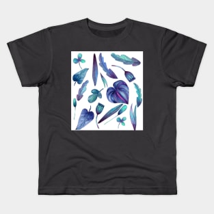 Purple nature plants design Kids T-Shirt